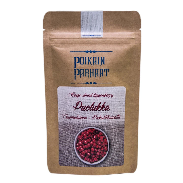 Poikain Parhaat Freeze-dried Lingonberry 芬蘭原粒凍乾越橘 15g